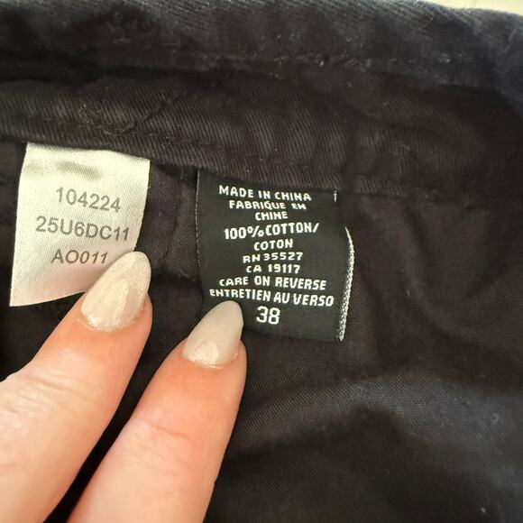 MARITHE + FRANCOIS GIRBAUD | 90s Vintage Black Cotton Cargo Pants | Size 38 - Picture 9 of 9